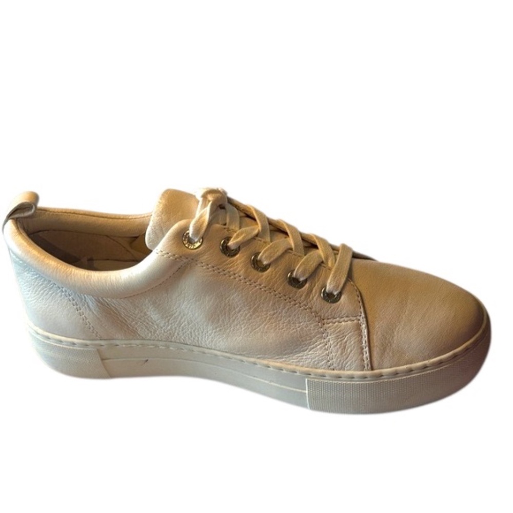 NWOT-J Slides Cream Sneakers with Red Floral Embroidery - Picture 3 of 14